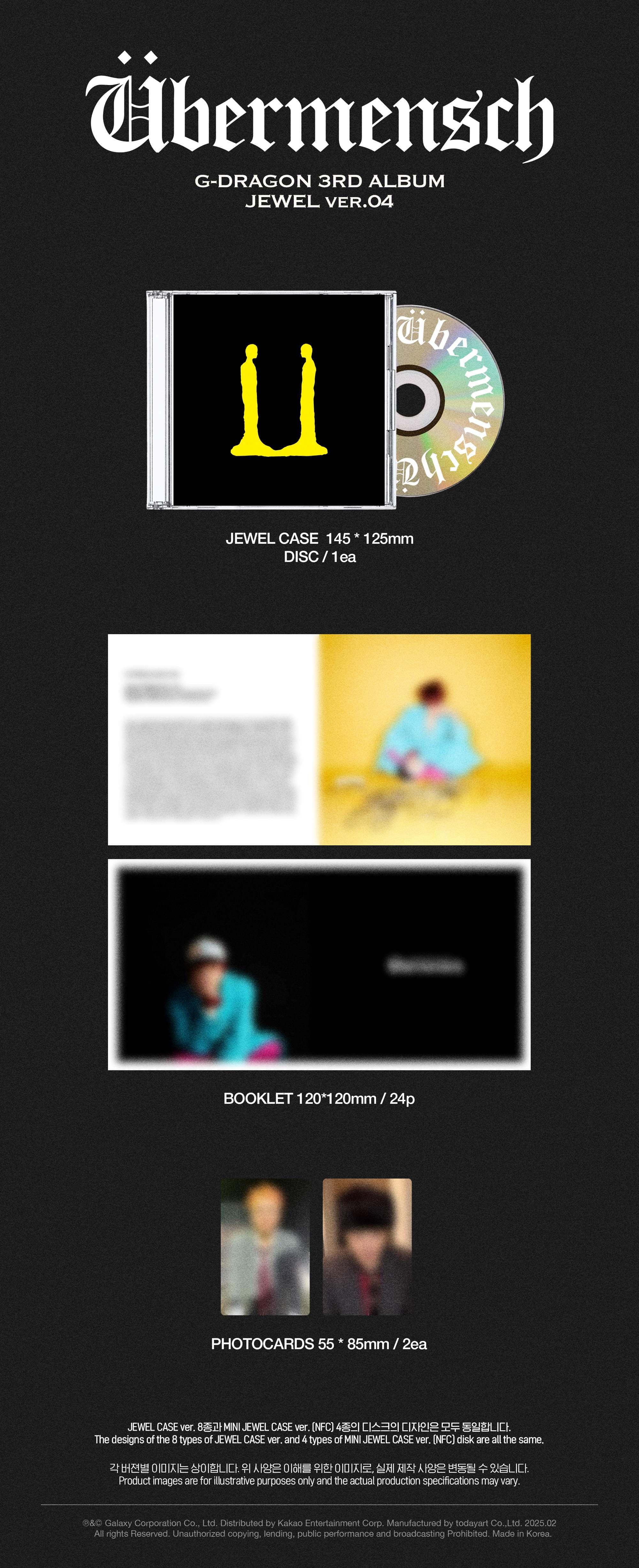 GO G-DRAGON ] G-DRAGON 3RD ALBUM [Übermensch]
